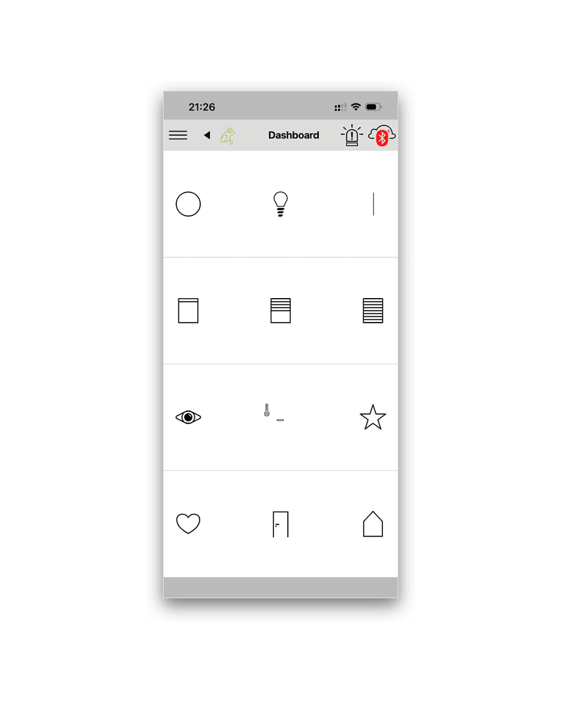 frogAccess control app on a smartphone