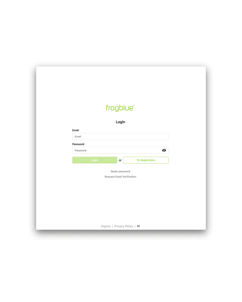 frogCloud services dashboard