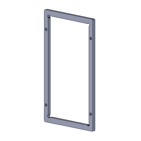 Mounting frame for sheet metal frogTerminal AL